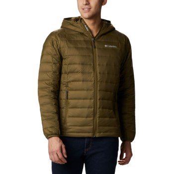 Columbia Muške Jakne - Voodoo Falls 590 TurboDown Hooded Puffer Maslinasto Zelene | HSAT-37268